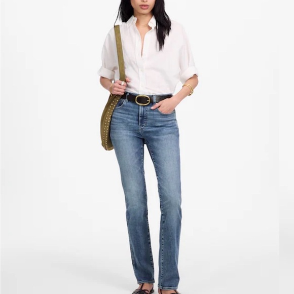 Madewell Denim - Madewell Women's Straight-Leg Jeans in Dark Blue